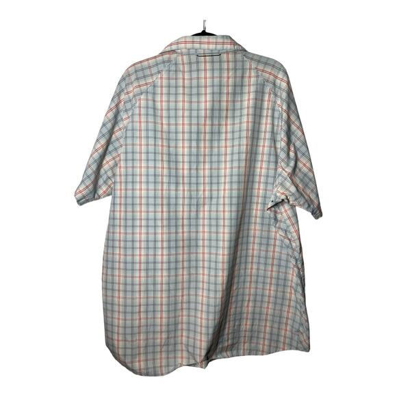 REI Mens Button Up Snap Plaid Short Sleeve Shirt XXL Outdoors - Picture 3 of 6